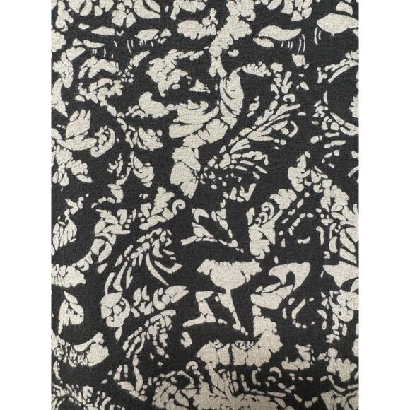SOFT SURROUNDINGS Black/Gray Handkerchief Hem Scoop Neck Tunic, Sz M - Picture 5 of 7